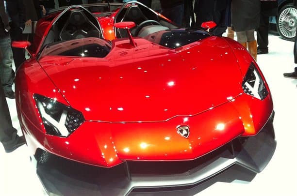 The one-off road homologated Lamborghini Aventador J.